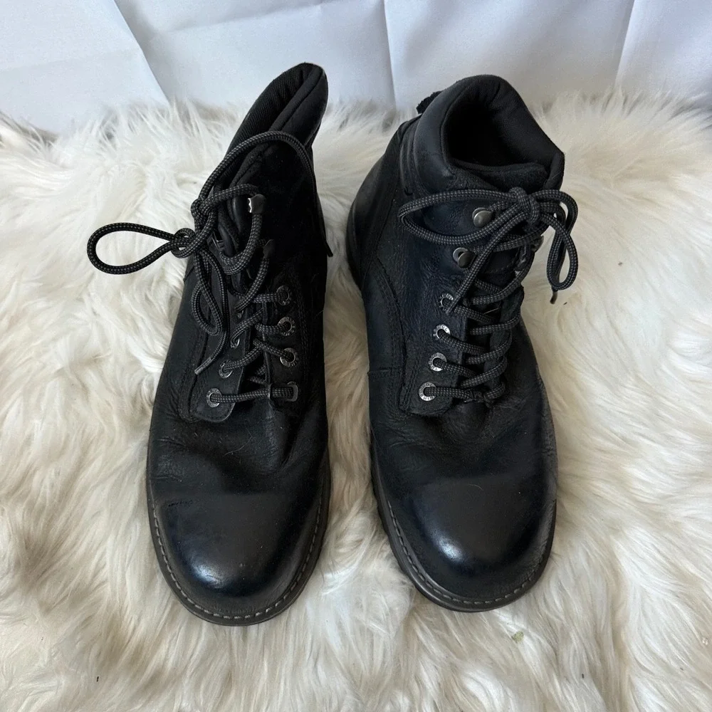 Wolverine Mens Black Leather Waterproof Safety Toe Work Boots W19 10.5M